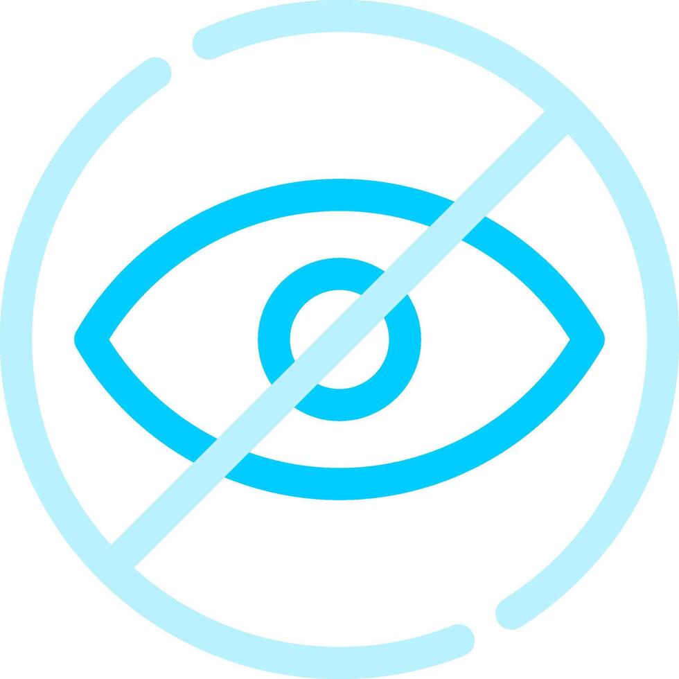Blindness Creative Icon Design vector