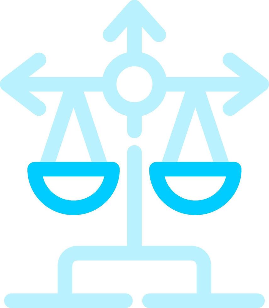 Balance Scale Creative Icon Design vector