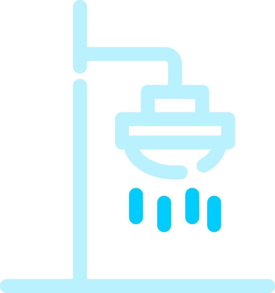 Roof Shower Creative Icon Design vector