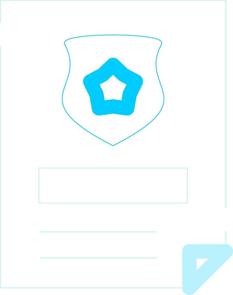 Police Certificate Creative Icon Design vector