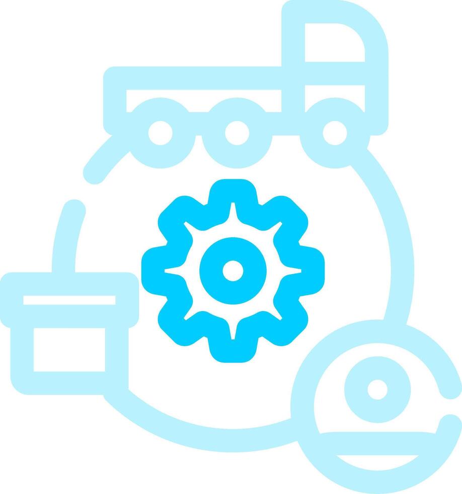 Supply Chain Creative Icon Design vector