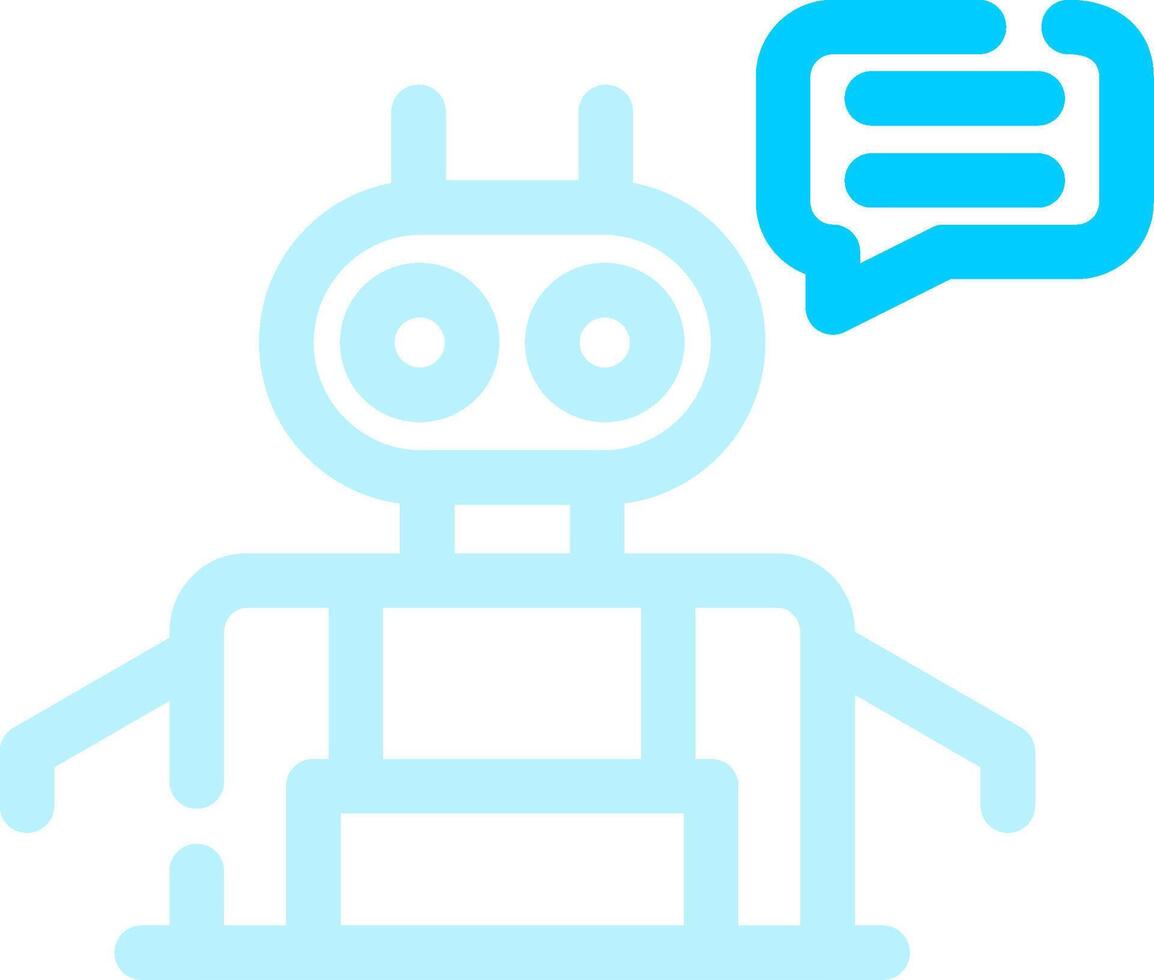 Chatbot Creative Icon Design vector
