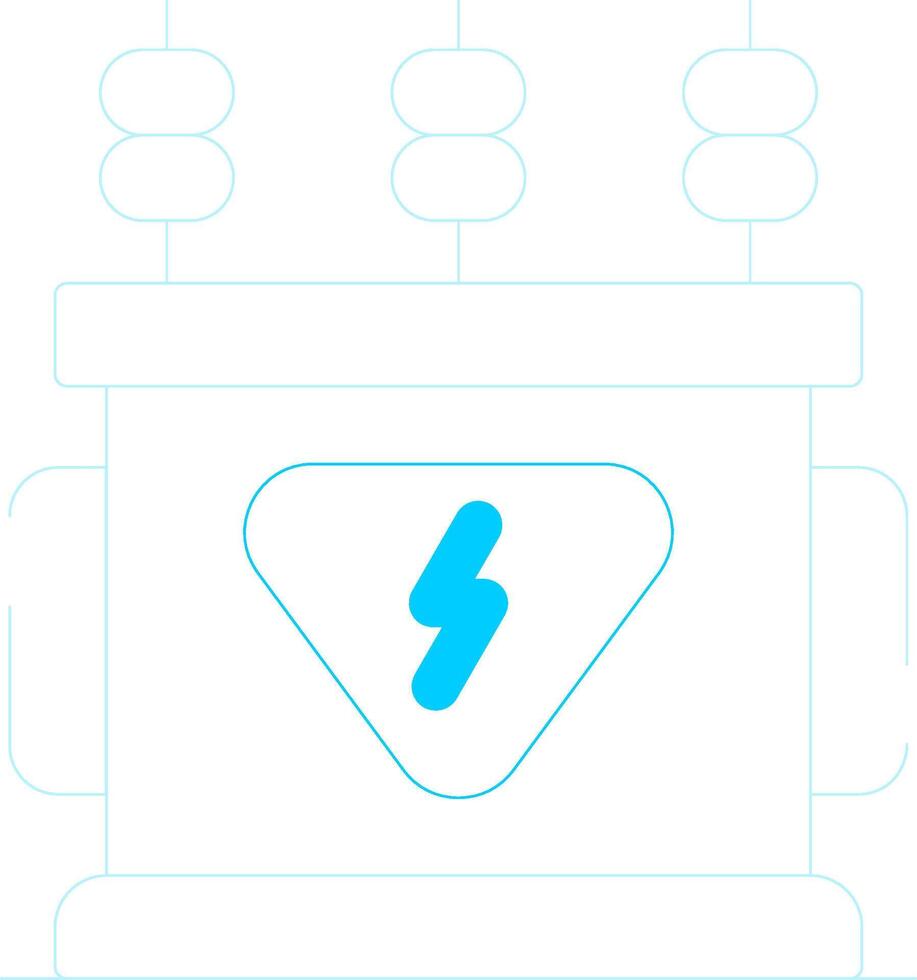 Power Transformer Creative Icon Design vector
