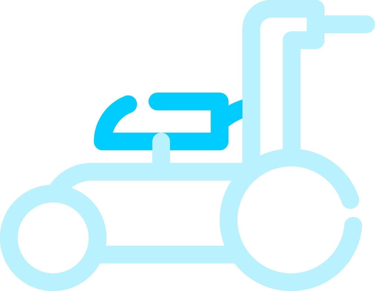 Lawnmower Creative Icon Design vector