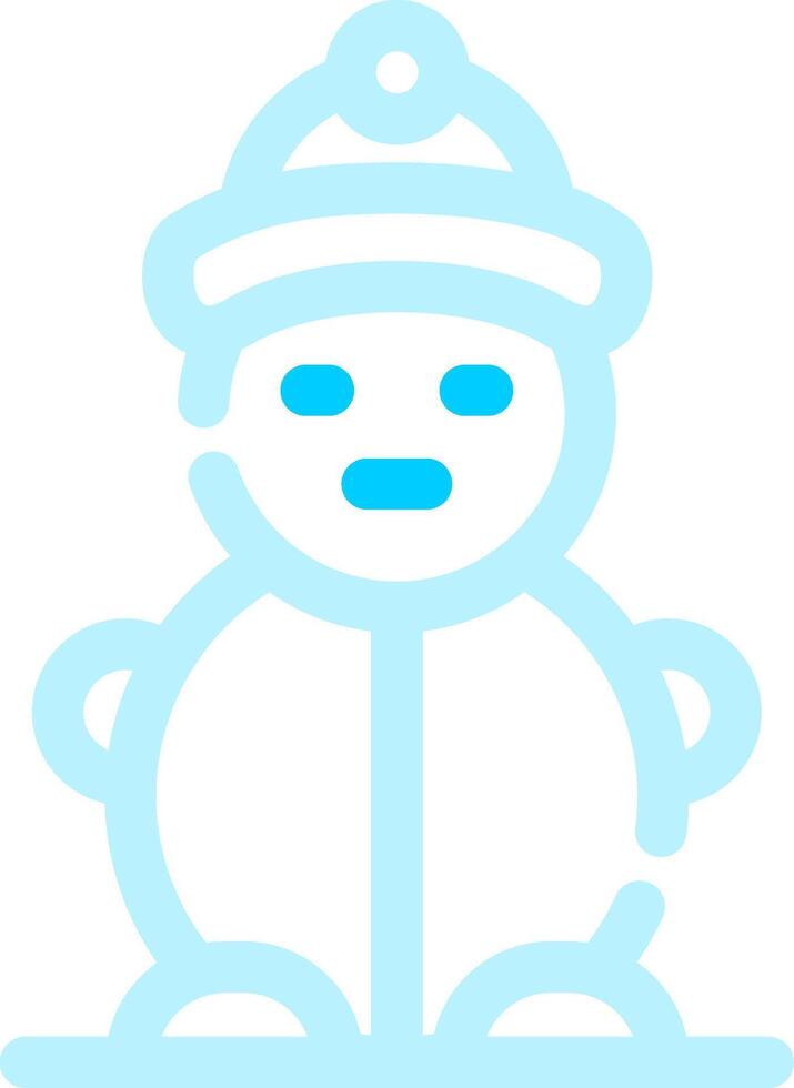 diseño de icono creativo de muñeco de nieve vector