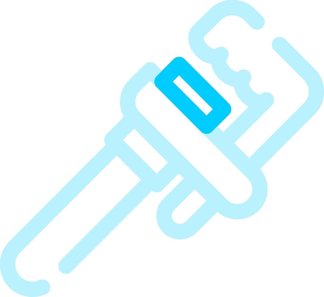 Pipe Wrench Creative Icon Design vector