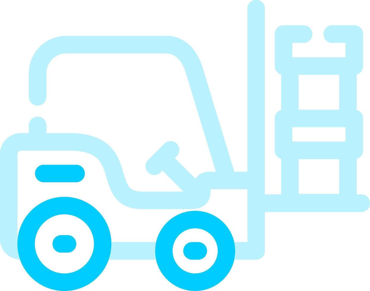 Forklift Creative Icon Design vector