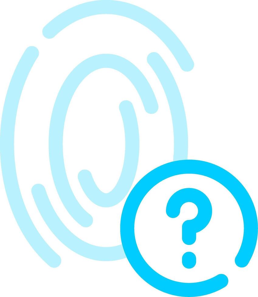 Fingerprint Creative Icon Design vector