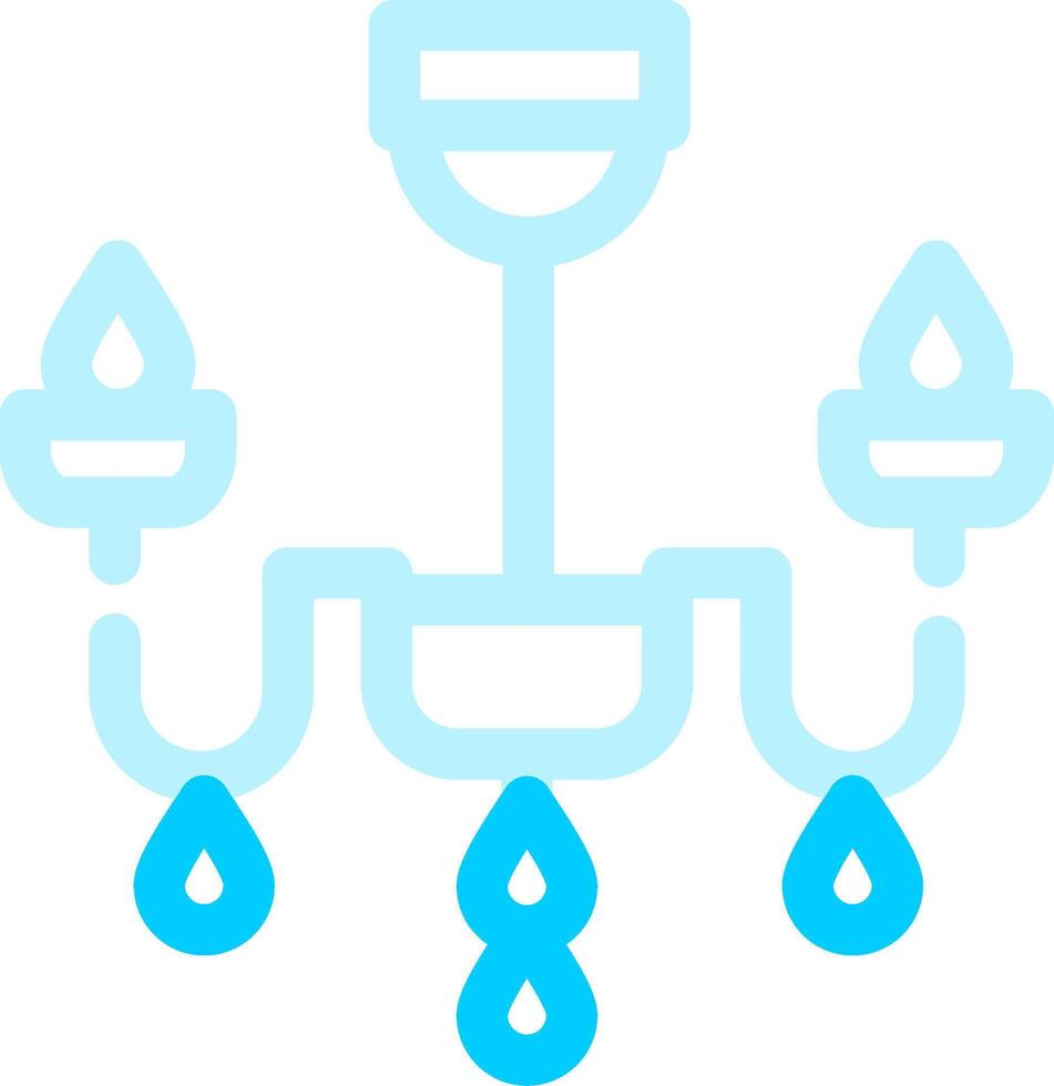 Chandelier Creative Icon Design vector