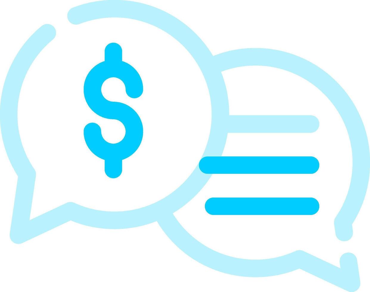 Business Dialog Creative Icon Design vector