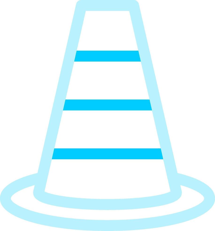 Traffic Cone Creative Icon Design vector