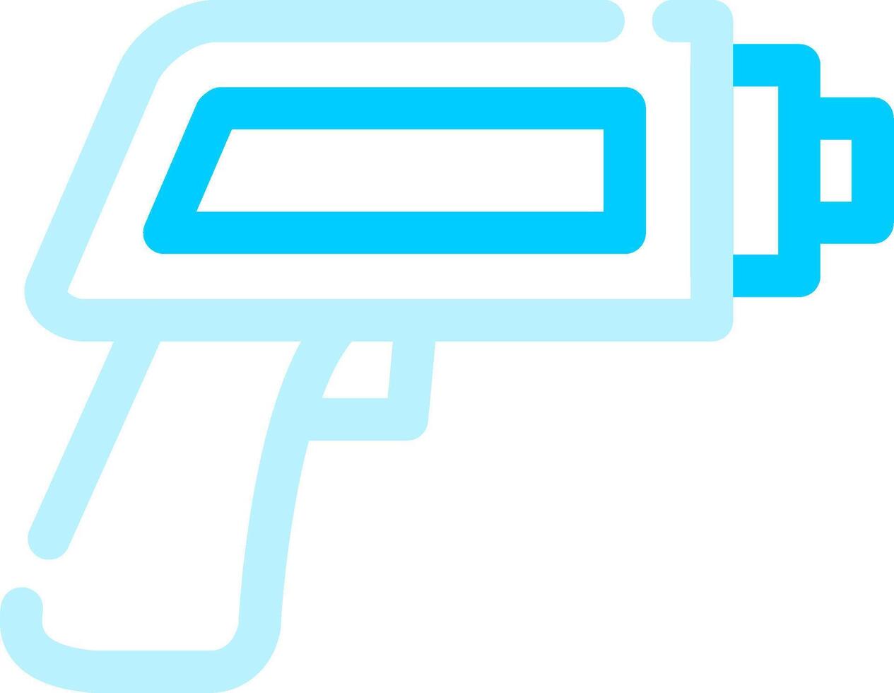 Thermometer Gun Creative Icon Design vector