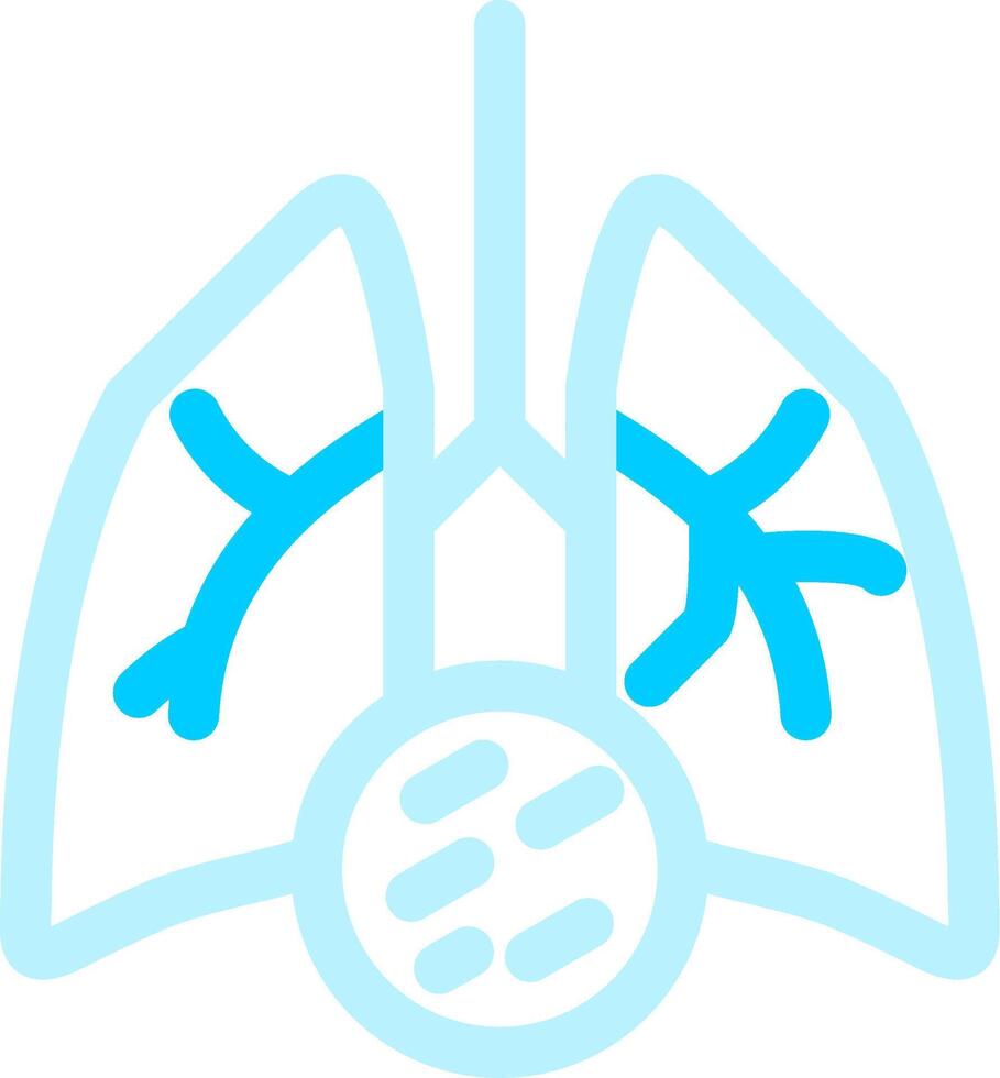 Lung Cancer Creative Icon Design vector