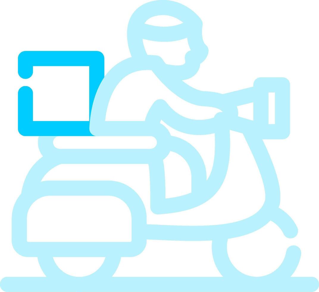 Delivery Bike Creative Icon Design vector