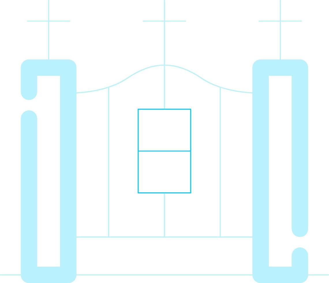 Cemetery Gate Creative Icon Design vector