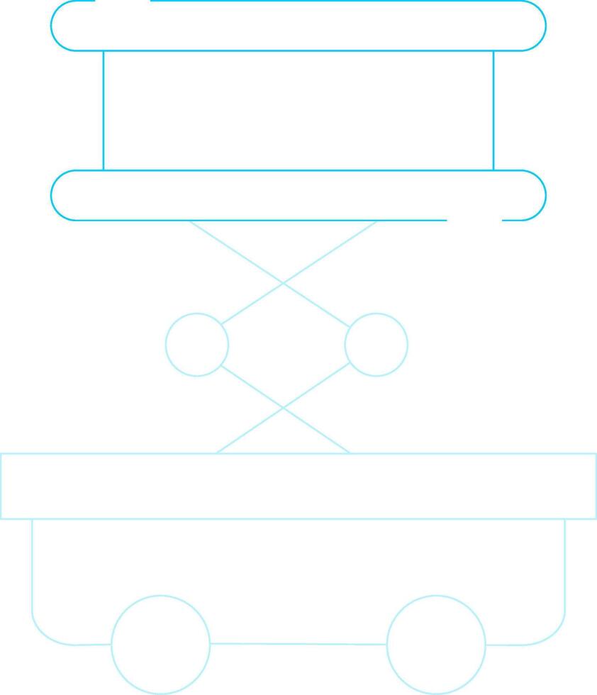 Scissor Lift Creative Icon Design vector