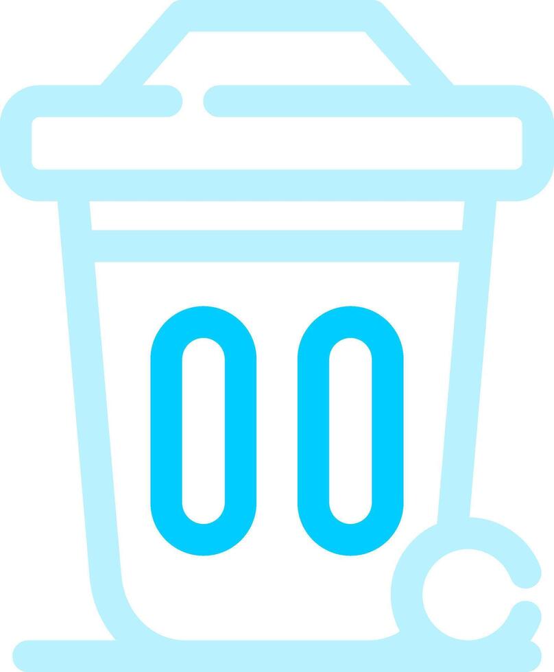 Dustbin Creative Icon Design vector