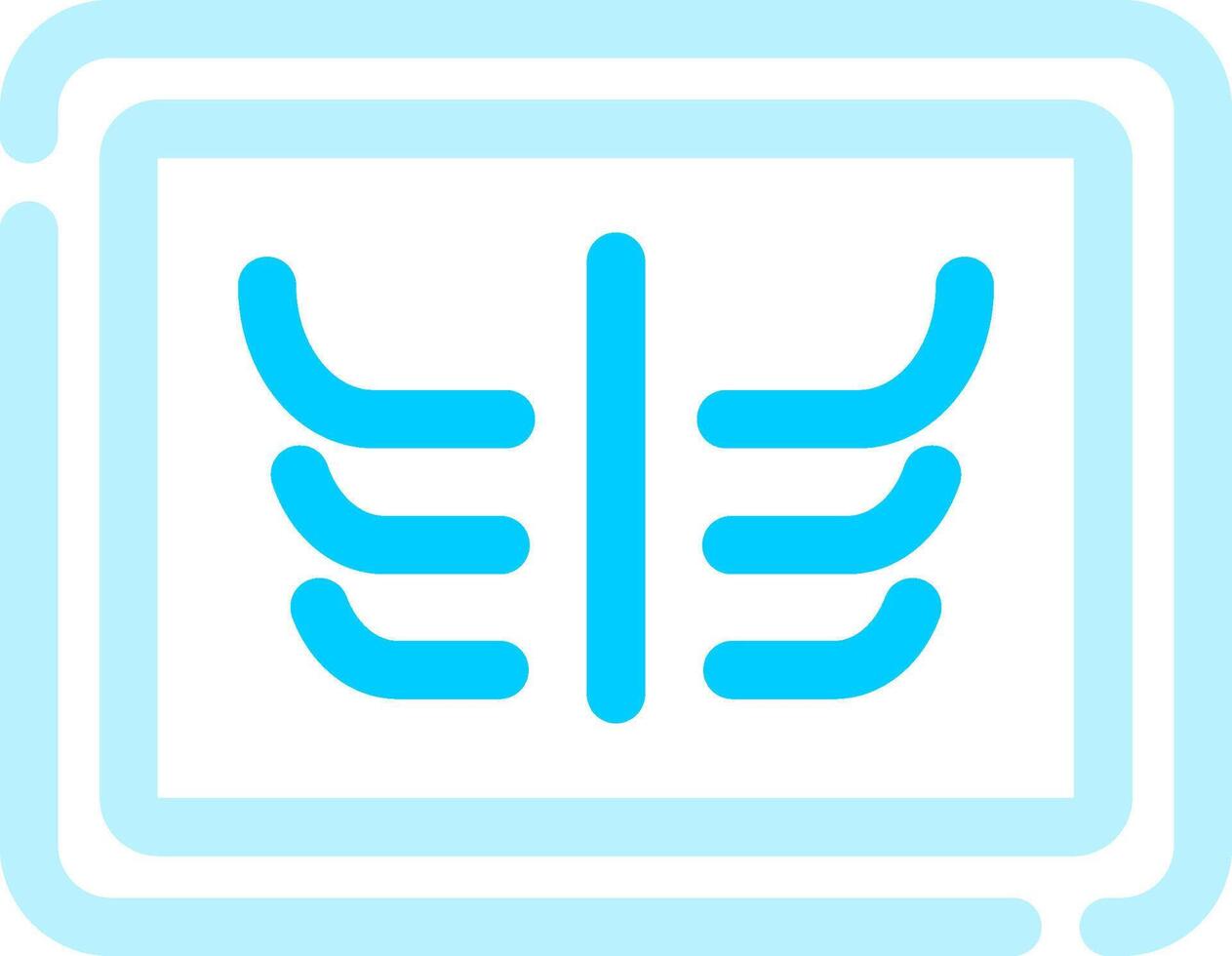 X Ray Creative Icon Design vector