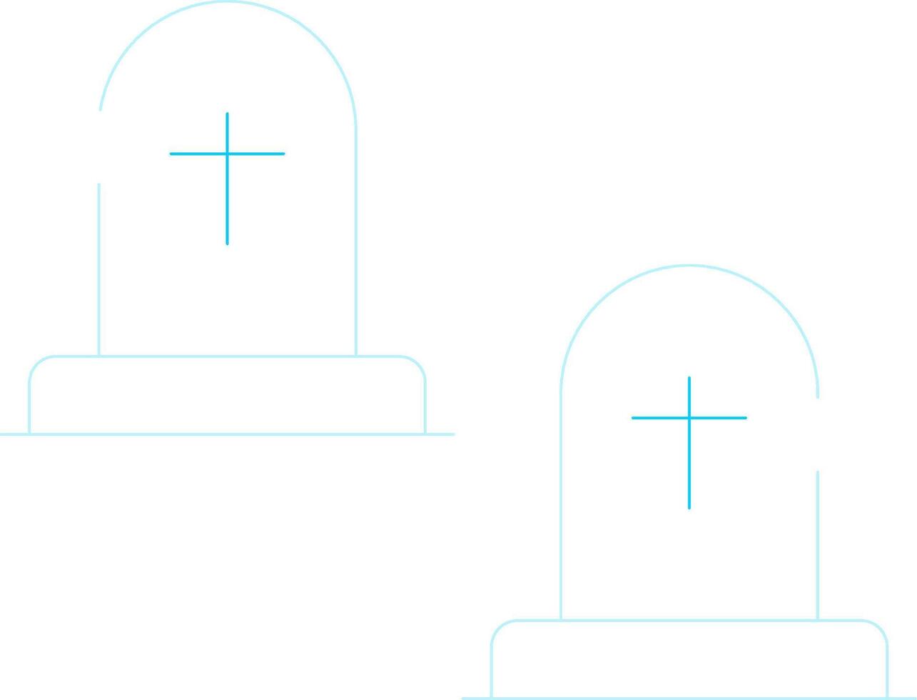 Cemetery Creative Icon Design vector