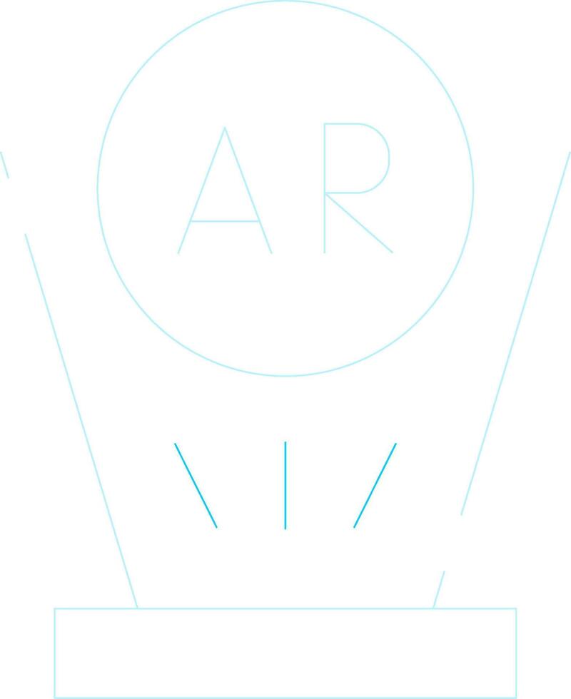 Augmented Reality Creative Icon Design vector
