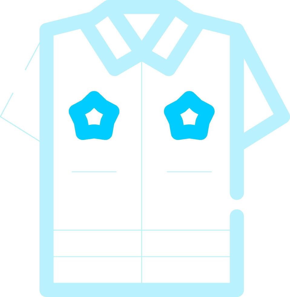Police Uniform Creative Icon Design vector