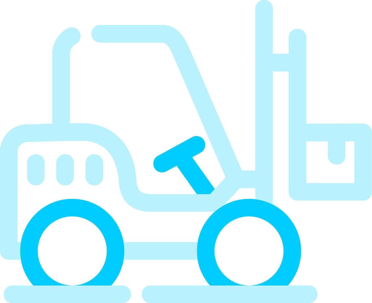 Forklift Creative Icon Design vector