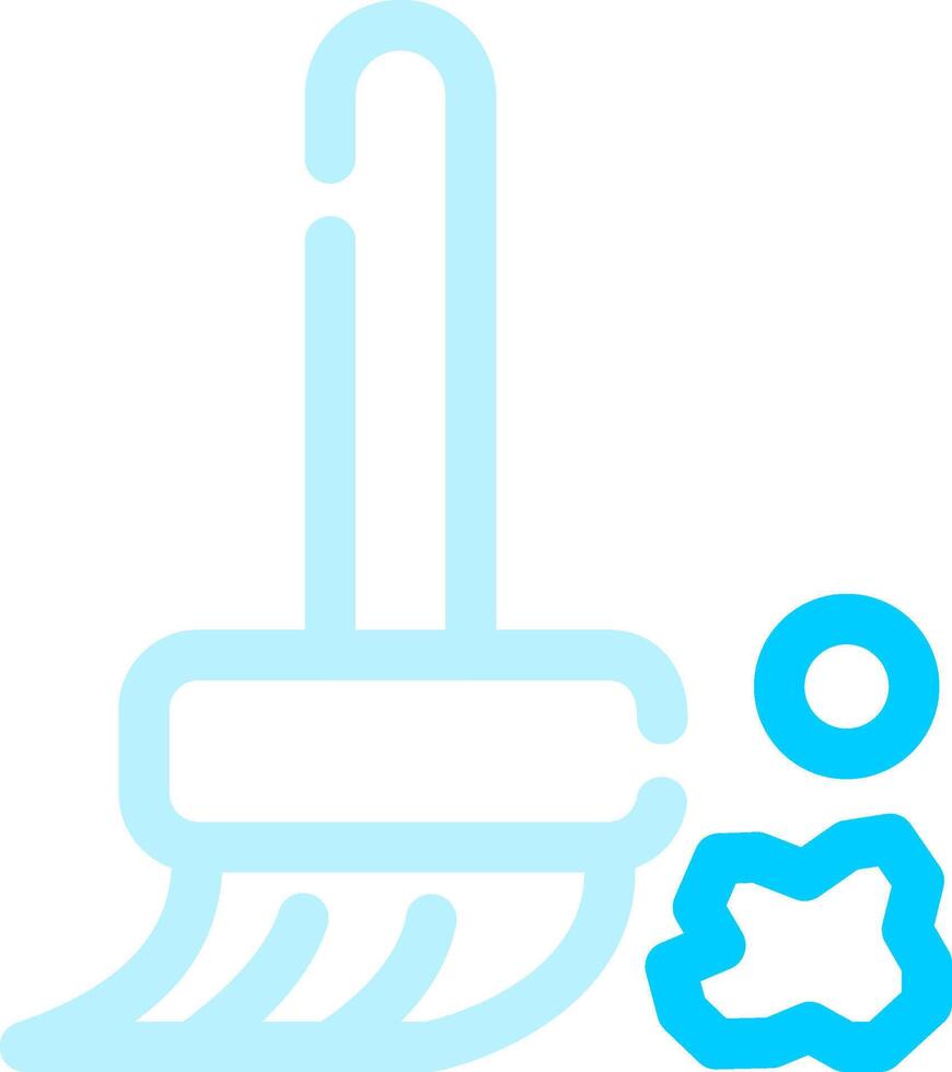 Broom Creative Icon Design vector