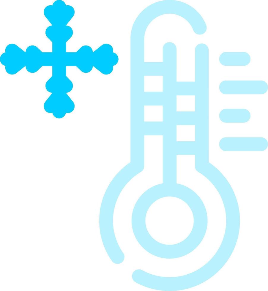 Cold Temperature Creative Icon Design vector
