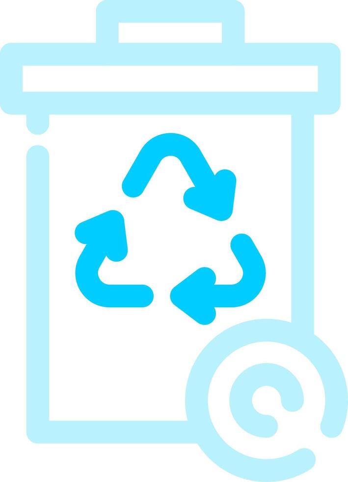 diseño de icono creativo de papelera de reciclaje vector