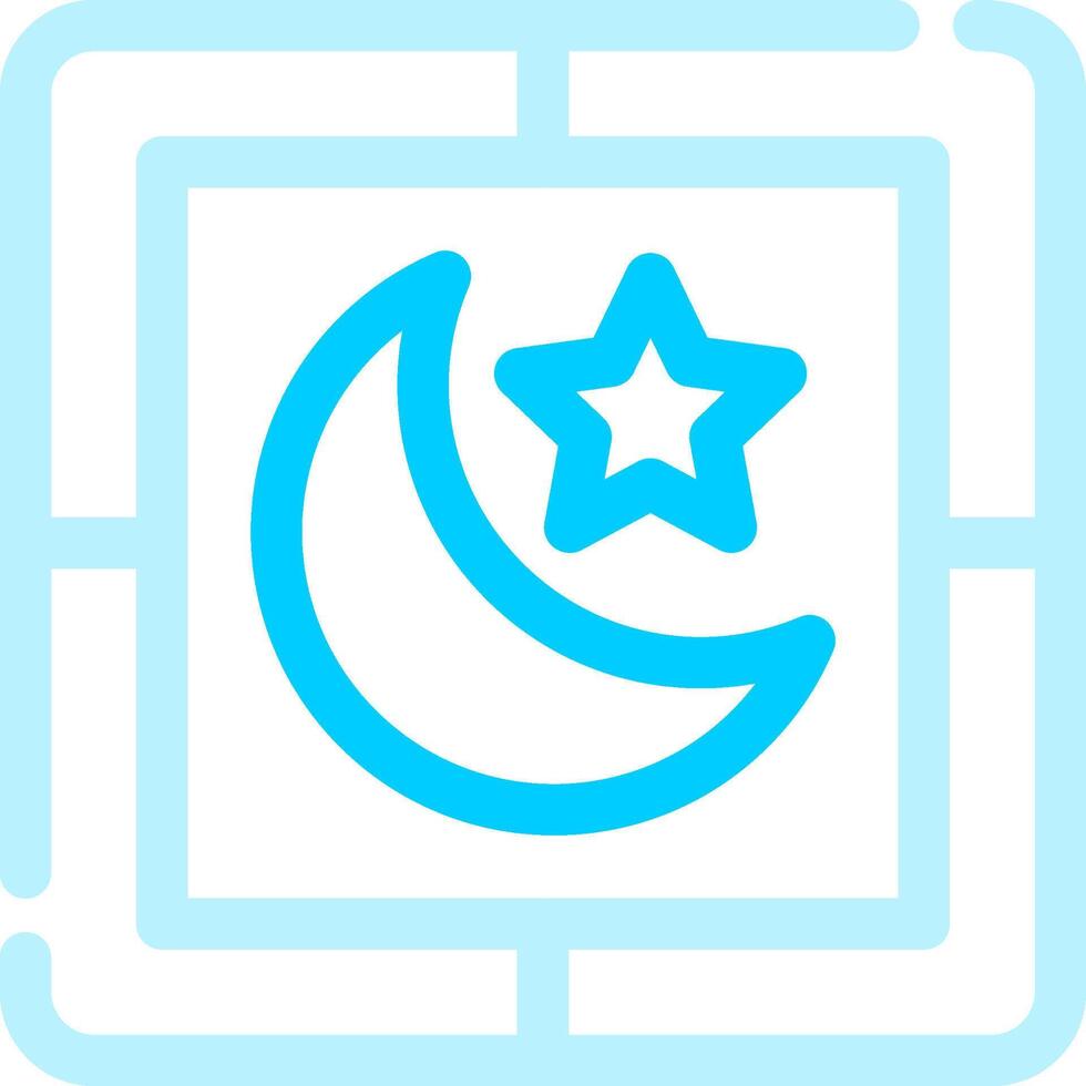 Night Creative Icon Design vector