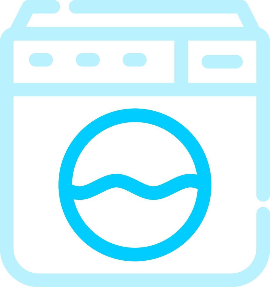 Washing Machine Creative Icon Design vector