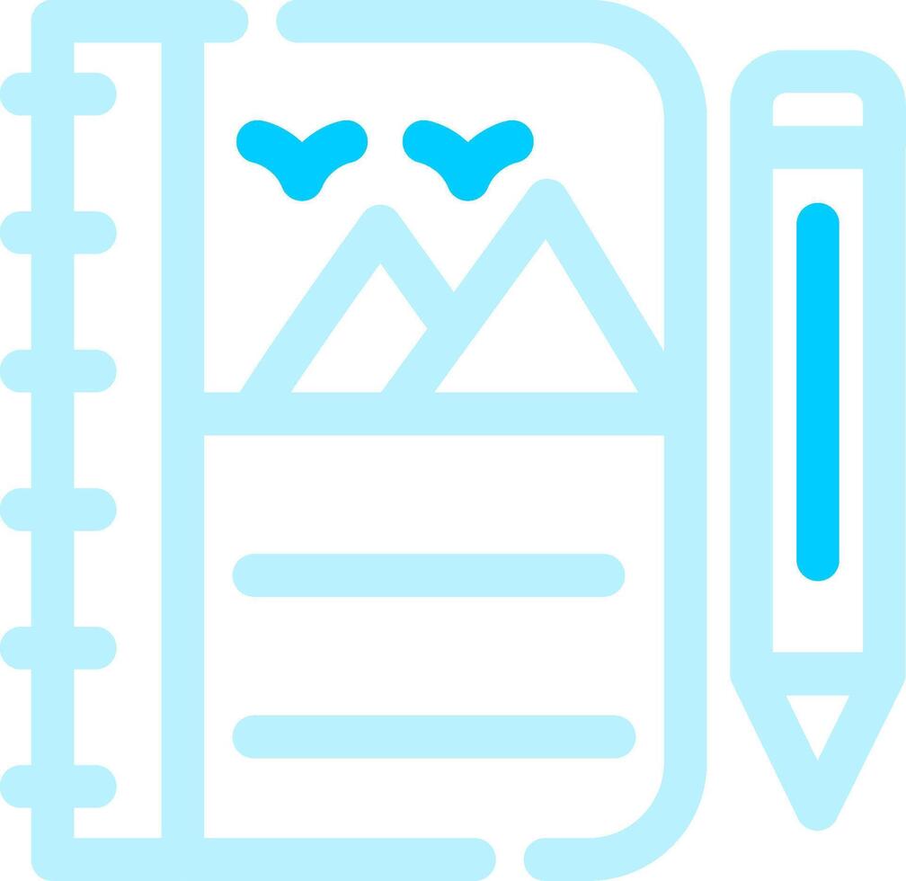 Sketchbook Creative Icon Design vector