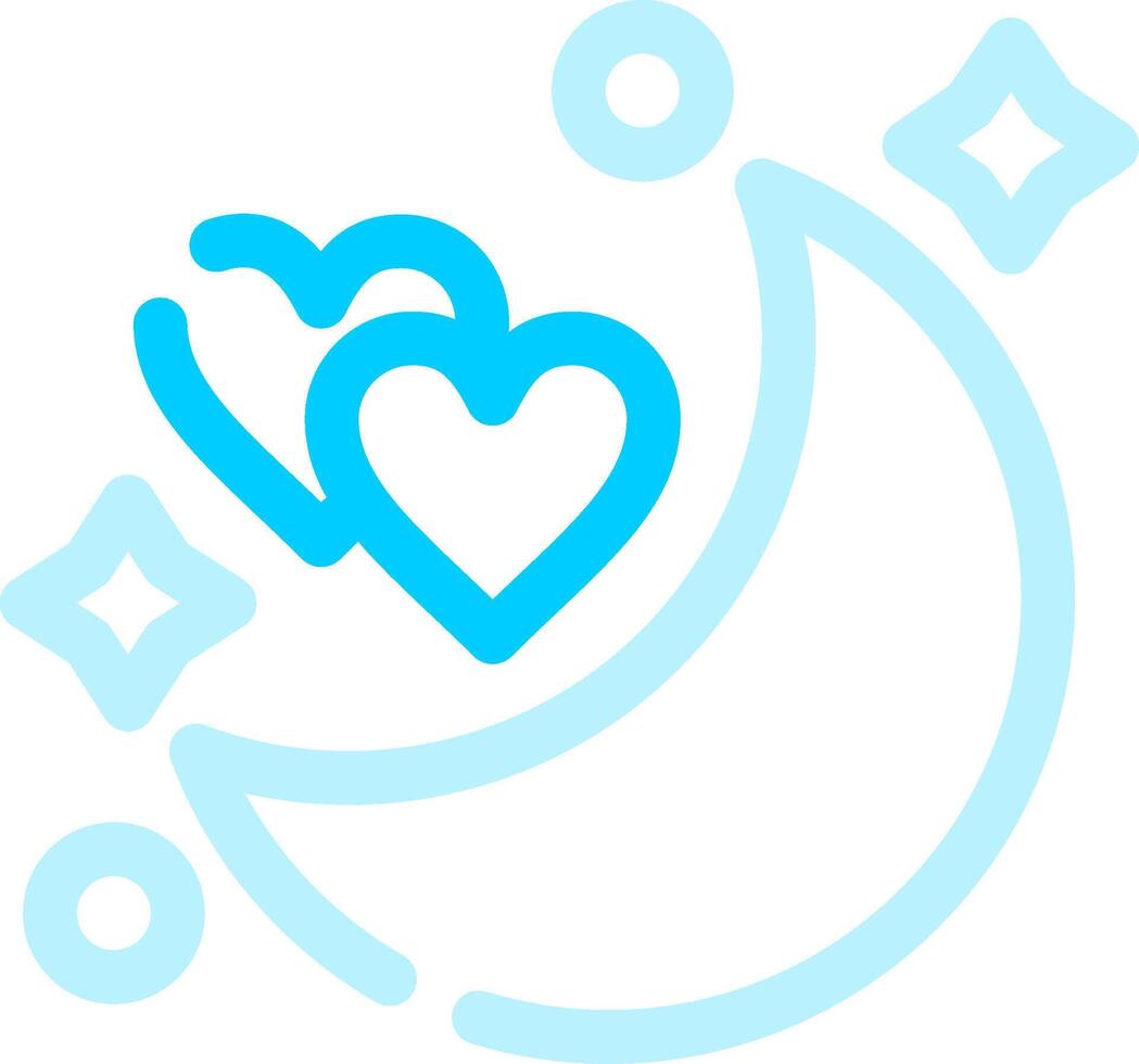 Honeymoon Creative Icon Design vector