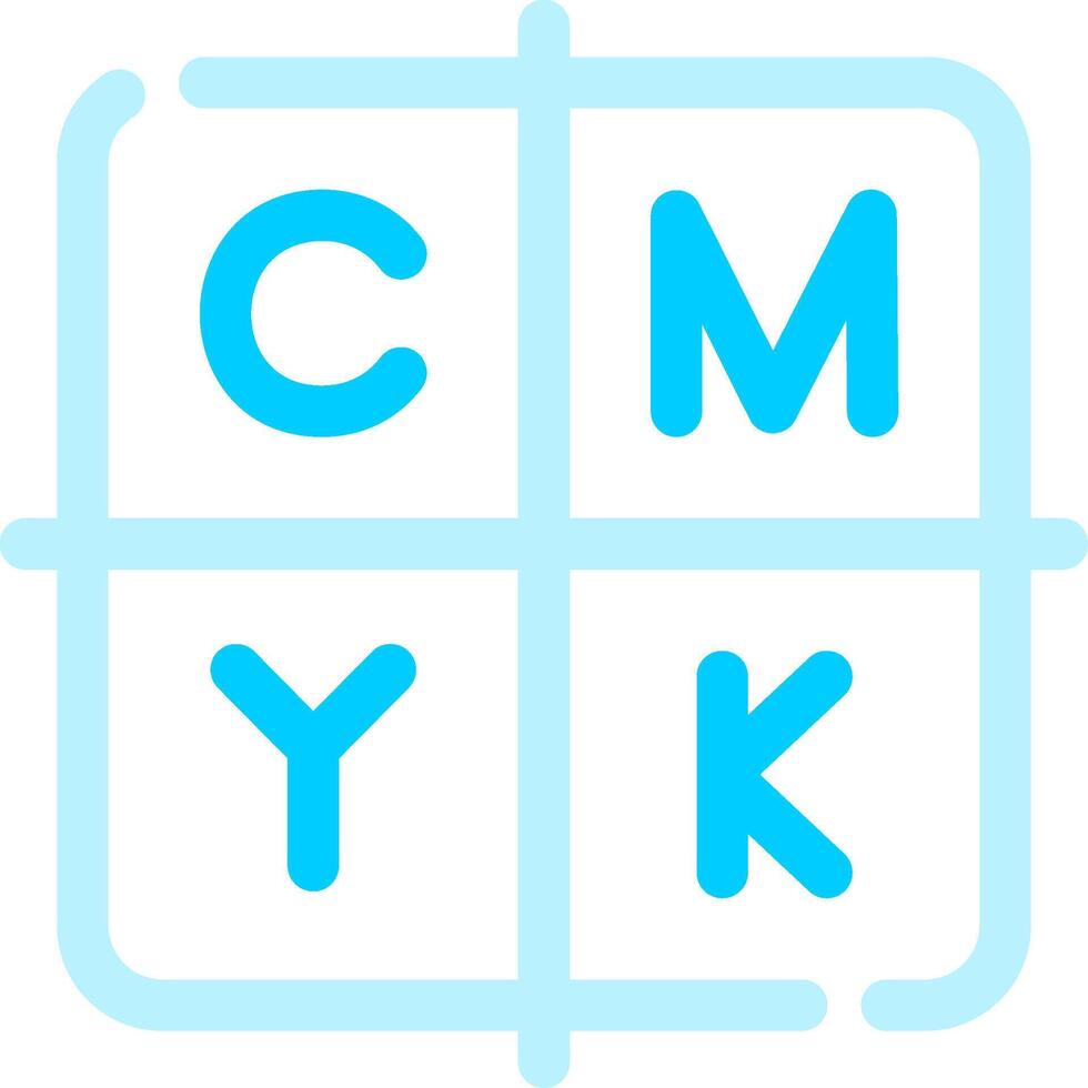 diseño de icono creativo cmyk vector