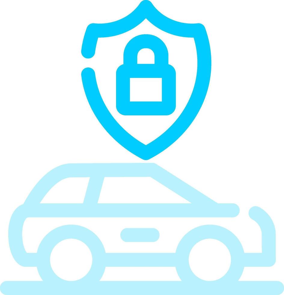 Anti Theft System Creative Icon Design vector