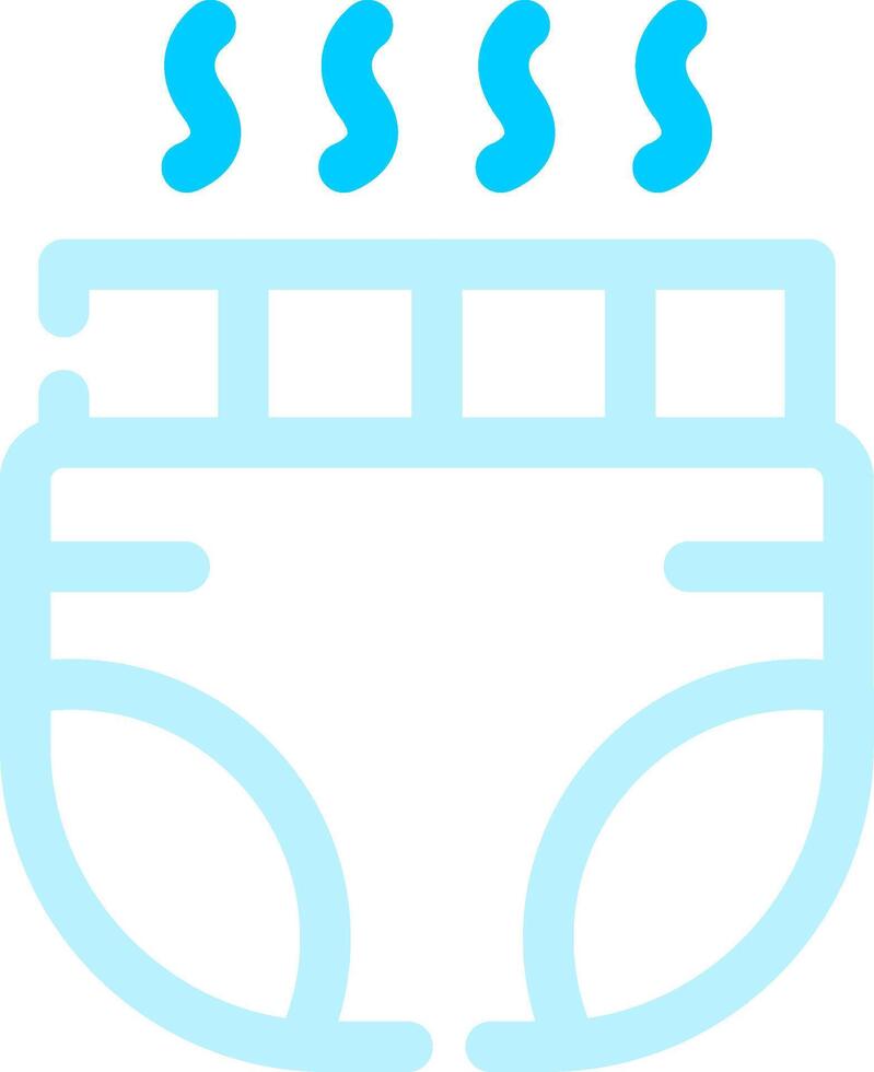 diseño de icono creativo de pañales para bebés vector
