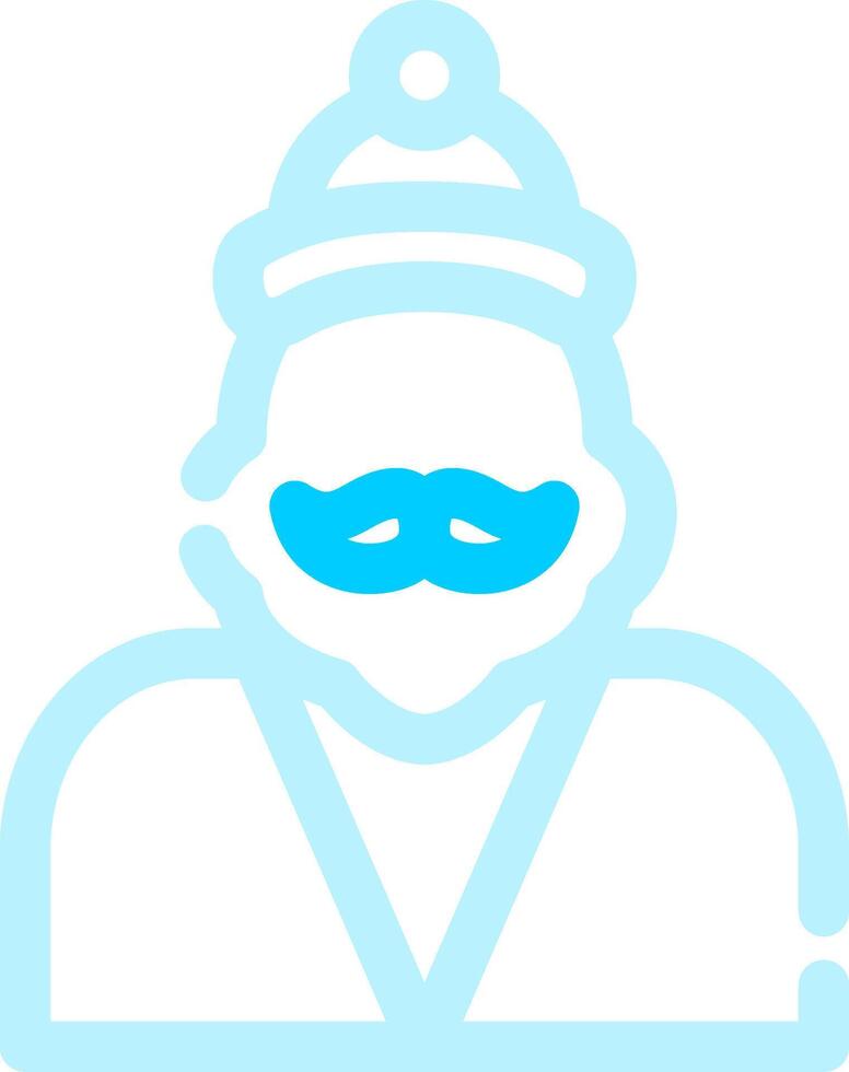 diseño de icono creativo de santa claus vector