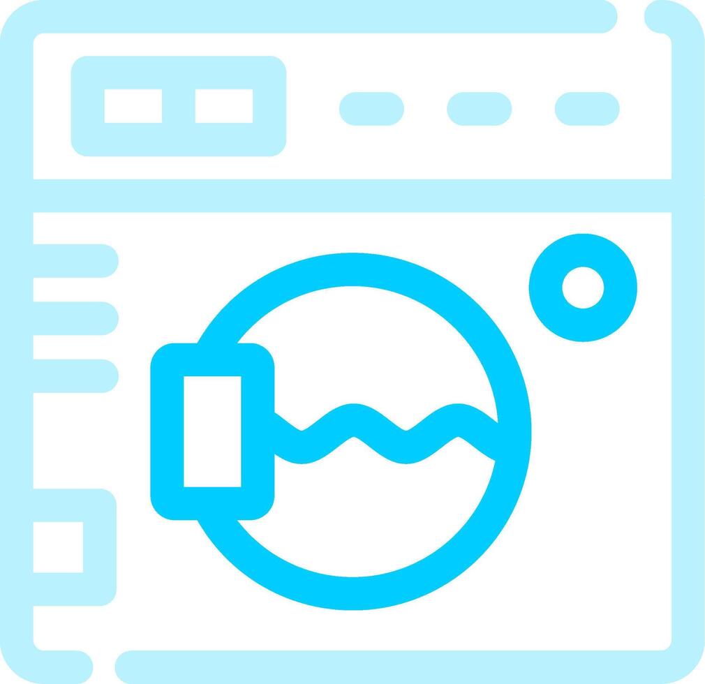 Washing Machine Creative Icon Design vector