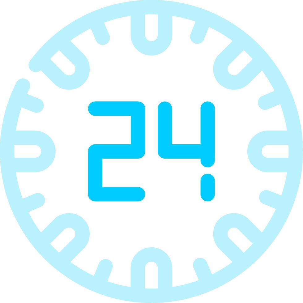 24 Hours Creative Icon Design vector