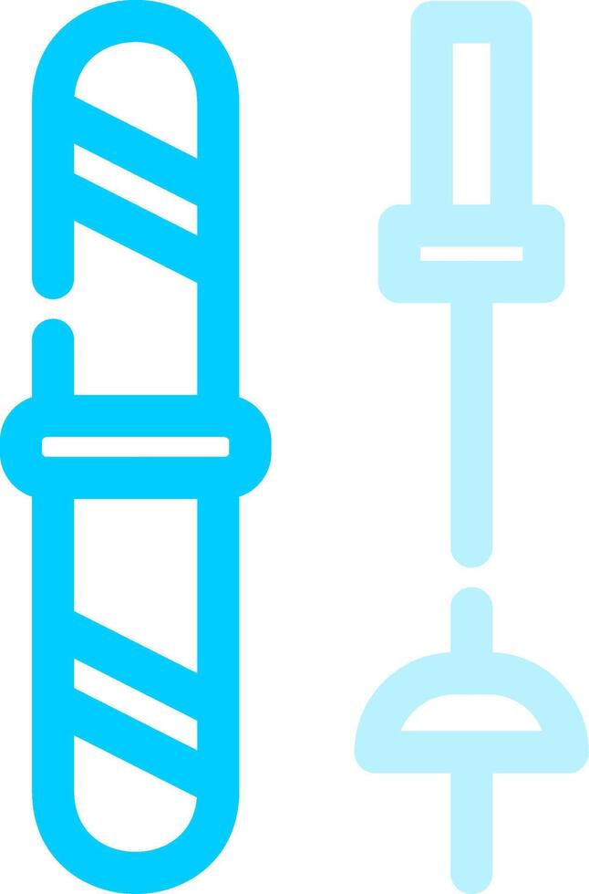Ski Equipment Creative Icon Design vector