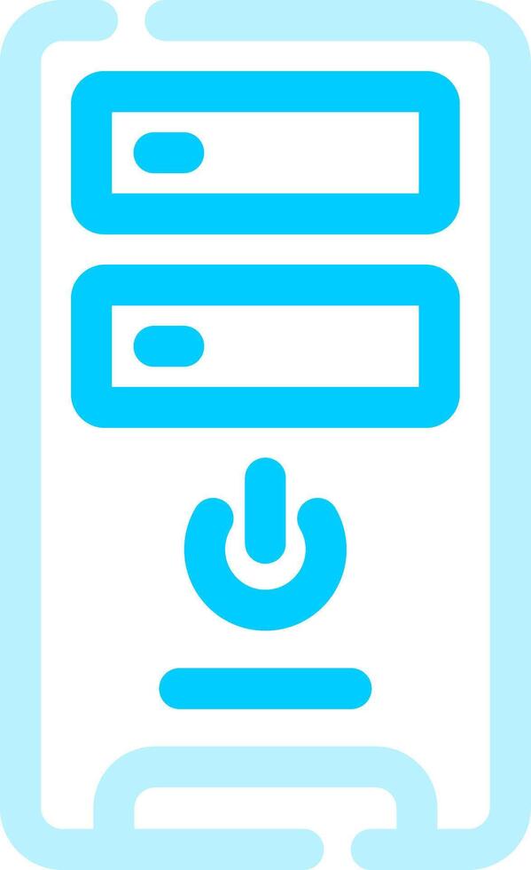 Pc Tower Creative Icon Design vector