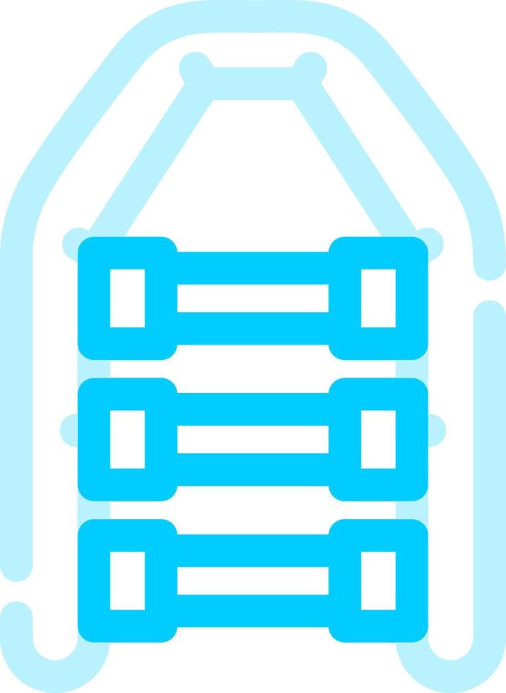 Inflatable Boat Creative Icon Design vector