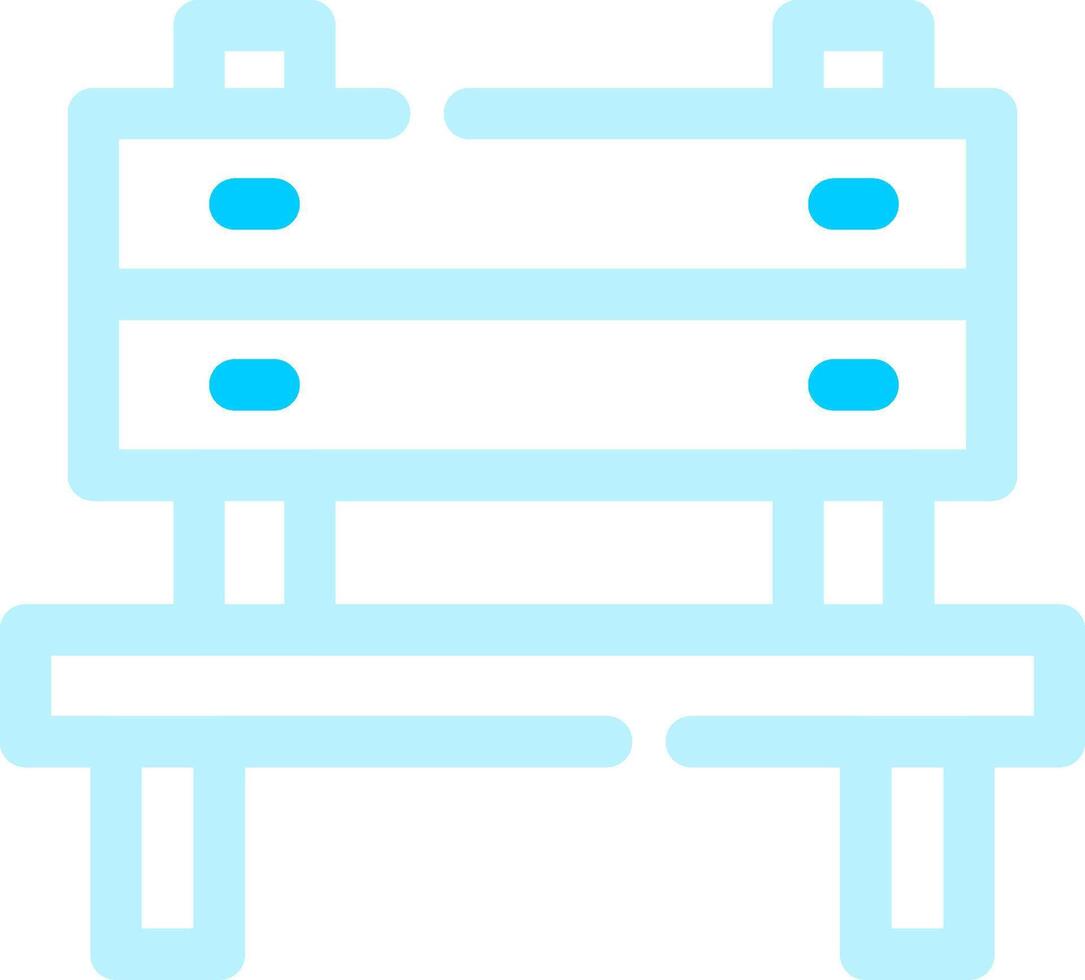 Bench Creative Icon Design vector