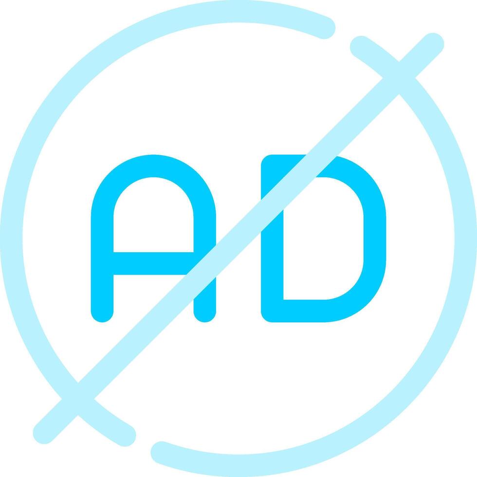 Ad Blocker Creative Icon Design vector