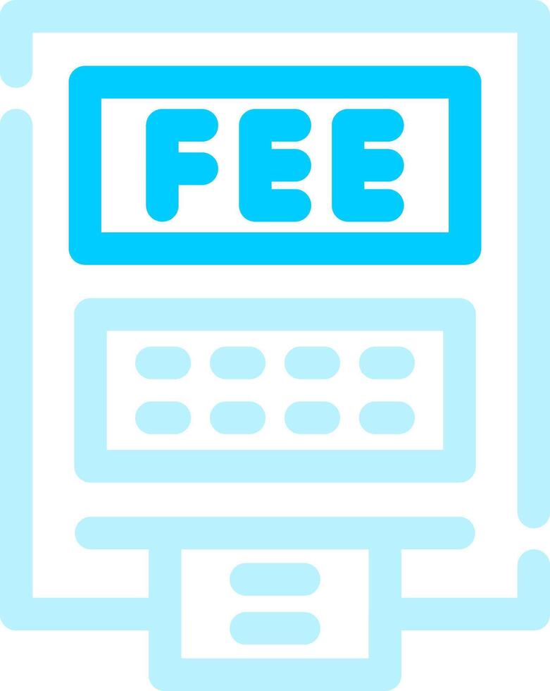 ATM Fees Creative Icon Design vector