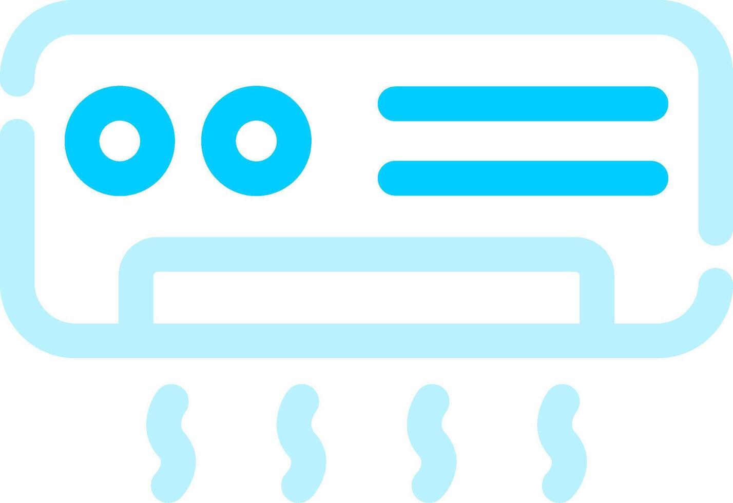 Airconditioner Cleaning Creative Icon Design vector