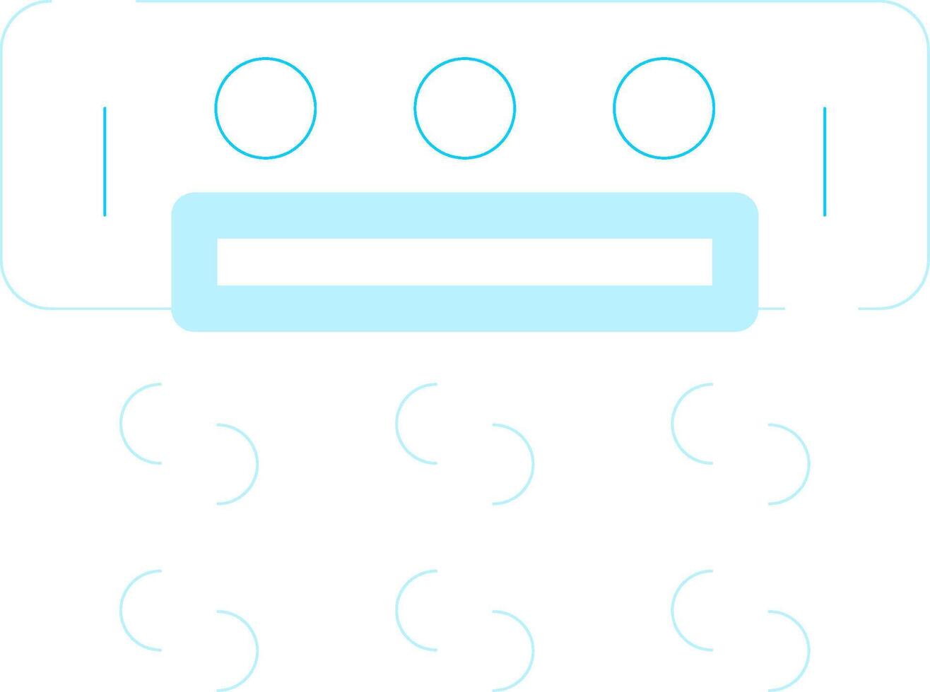 Air Conditioner Creative Icon Design vector