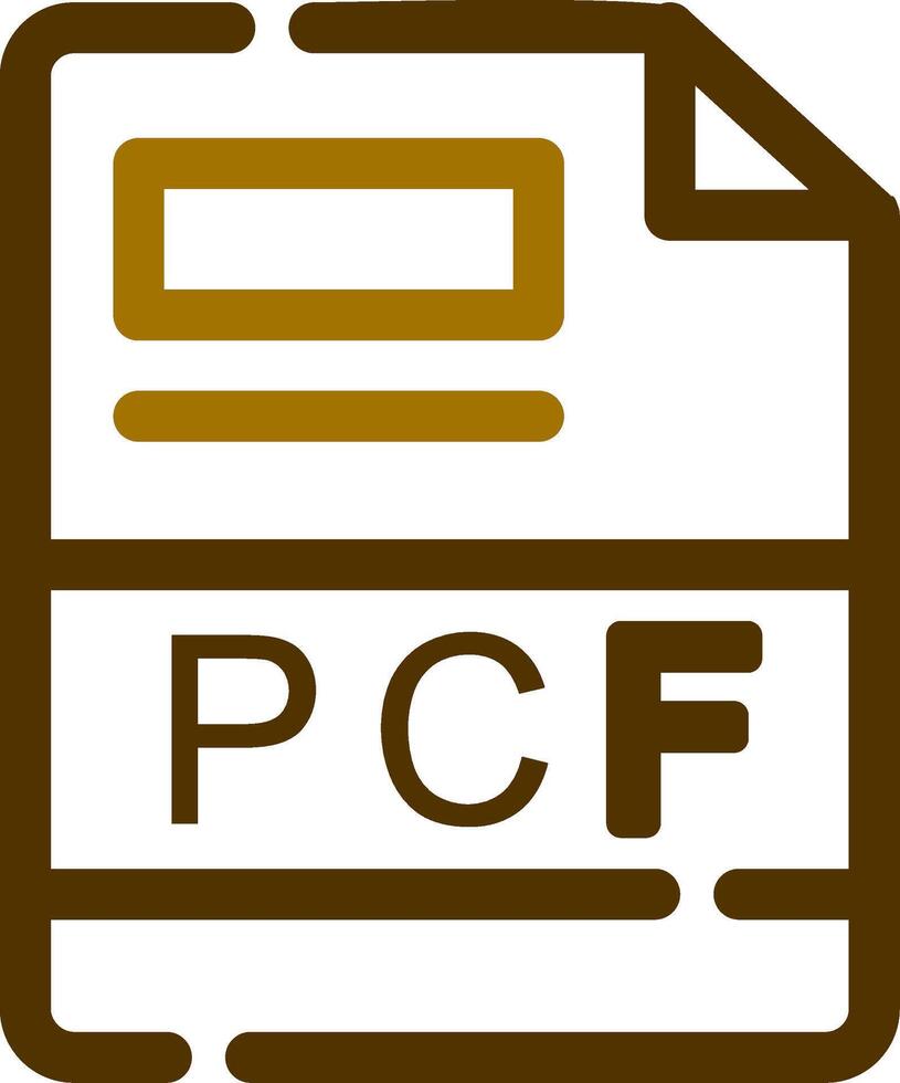 PCF Creative Icon Design vector