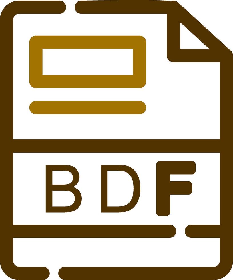 BDF Creative Icon Design vector