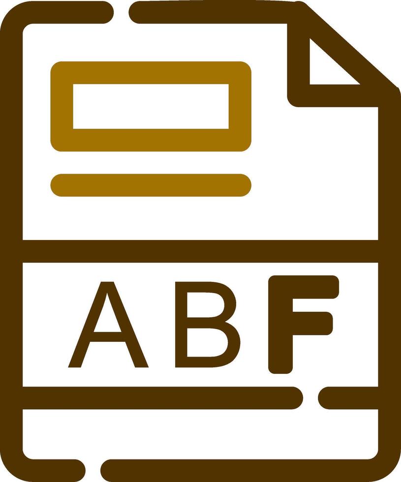 abf creativo icono diseño vector